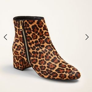 Kyle Haircalf Block Heel Booties